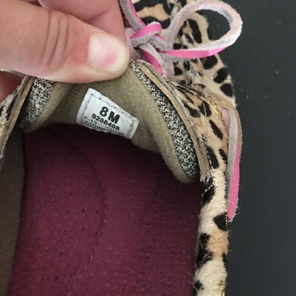 Sperry Pink and Cheetah Slip Ons! - Picture 3 of 4